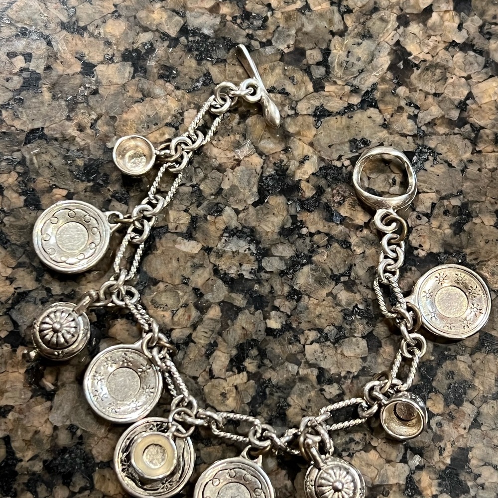 Silver tea pot Charm Bracelet